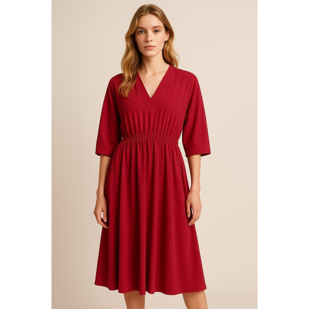 Vintage Sears "The Fashion Place" Dress Cocktail Glam in Red XL or XXL